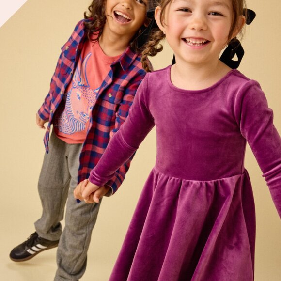 Tea Collection Girls’ Velour Ballet Dress - Picture 4 of 4